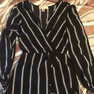 Long Sleeve Short Shorts Romper